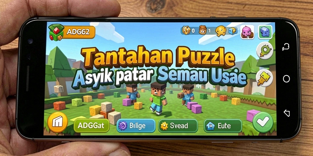 Tampilan gameplay menarik dalam tantangan Puzzle di ADG62.