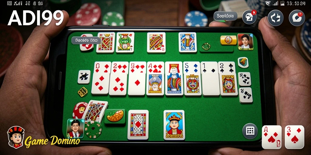 Tampilan menarik gameplay ADI99 dalam permainan Domino.