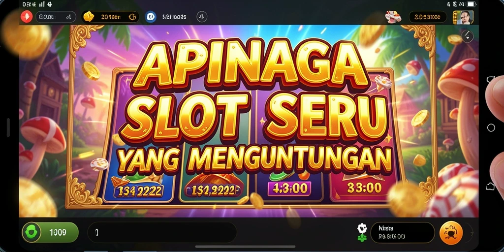 Tampilan permainan Slot APINAGA yang mendebarkan.