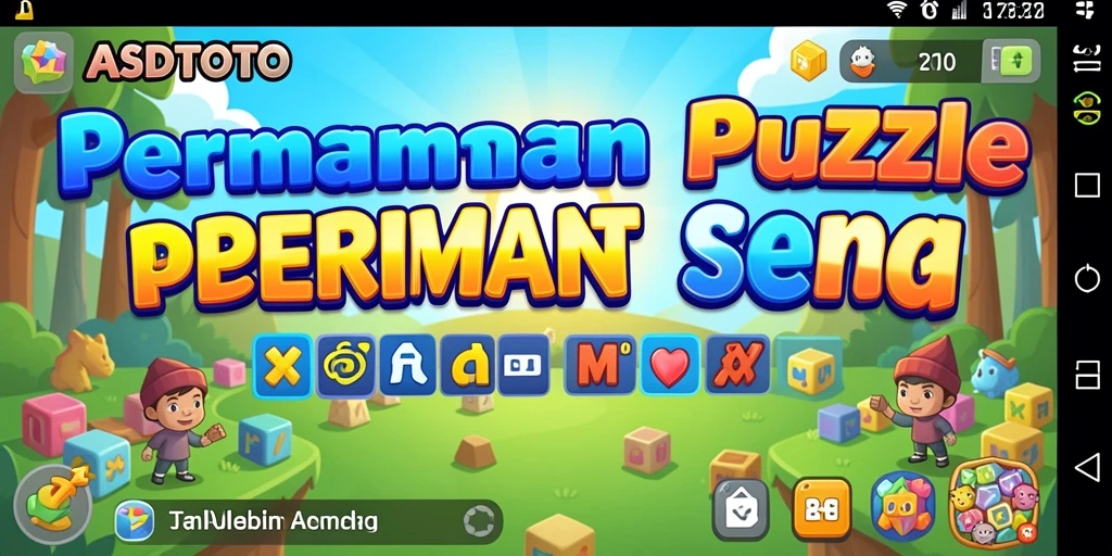 Screenshot gameplay ASDTOTO menampilkan tantangan seru di level Puzzle.