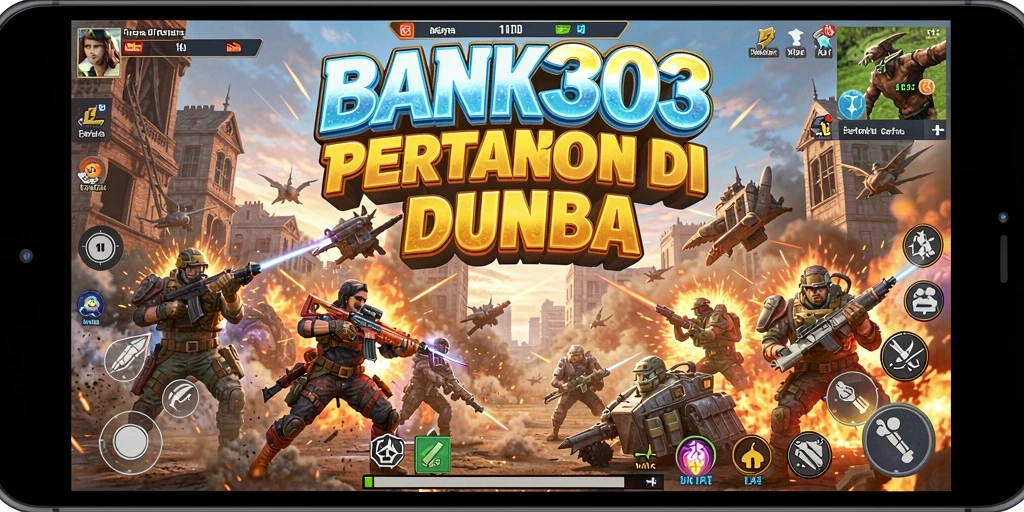 Screenshot menampilkan aksi pertarungan seru di BANK303.