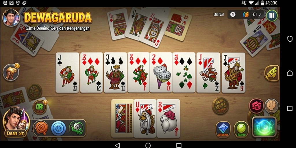 Tampilan gameplay seru DEWAGARUDA dalam aksi.