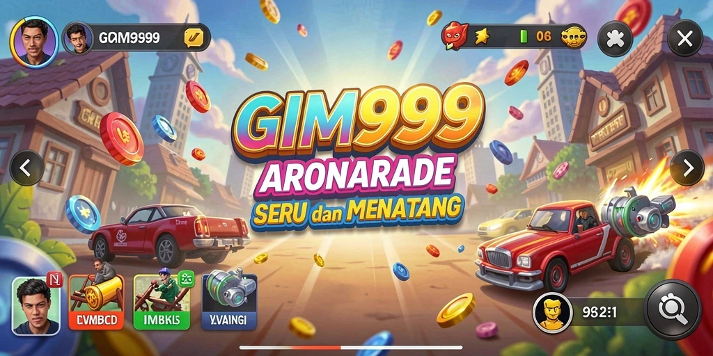 Tampilan menarik dari gameplay GIM999 di level yang menantang.