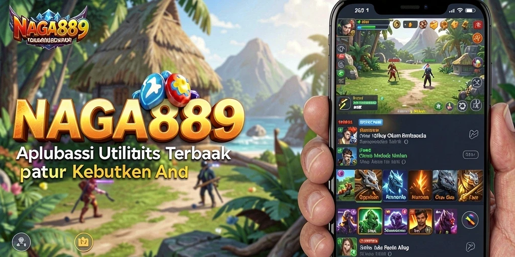 Tampilan utama NAGA889 dengan berbagai fitur utilitas yang praktis.