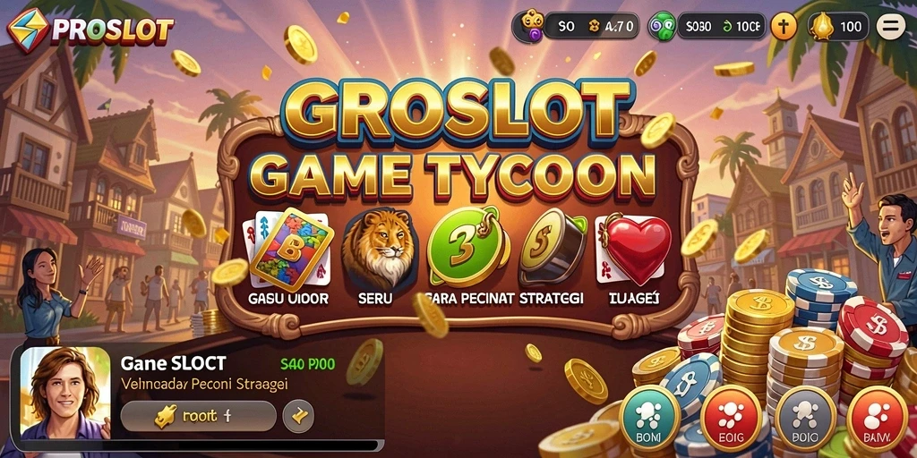 Screenshot gameplay PROSLOT menampilkan suasana kasino yang hidup.