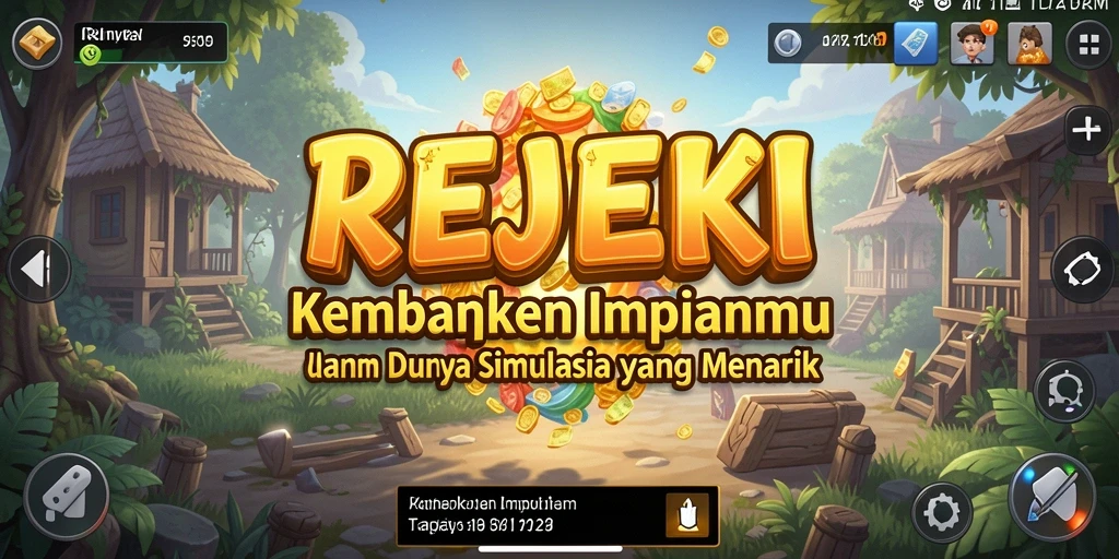 Tampilan menarik dari gameplay REJEKI saat mengelola sumber daya dalam dunia simulasi.