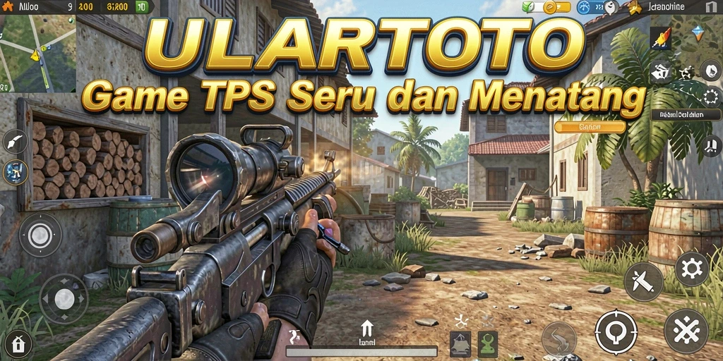 Screenshot ULARTOTO menampilkan aksi pertempuran yang seru dan mendebarkan.