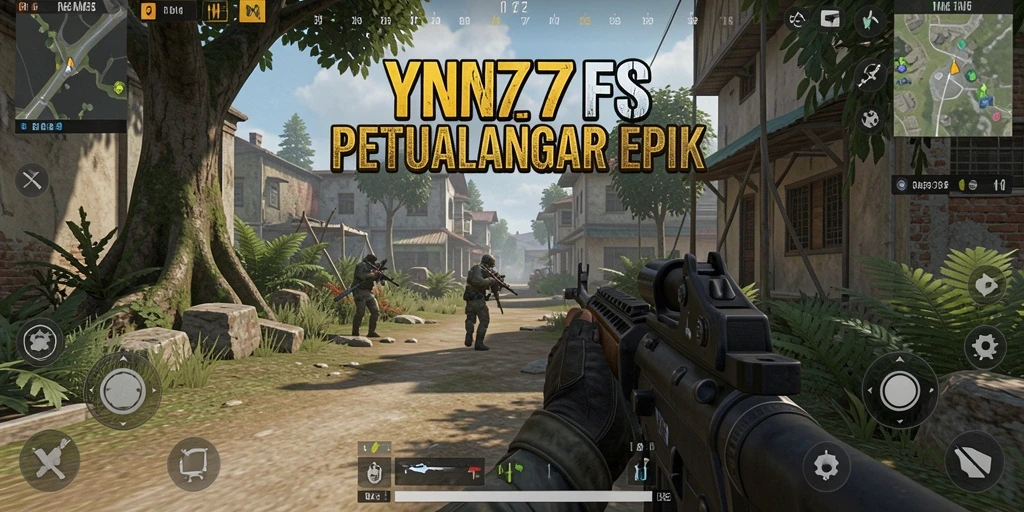 Screenshot YN777 menampilkan aksi seru dalam gameplay FPS.